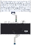 Клавиатура для ноутбука Acer Swift 5 SF514-52T серебристая с подсветкой