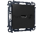 Комплект механизма розетки HDMI 2.0 ALFA Черный матовый 40V/500mA 2.0GHz 5-18Gbit/s QUANT (AP8140, VM222) MA814010