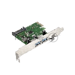 Контроллер ExeGate EXE-323 PCI-E 2.0, 2*USB 3.0 ext + 1*Type-C, разъем доп.питания (OEM)