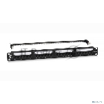 Патч-панель 19" (1U) Cabeus PL2-24-Cat.5e-Dual IDC, 24 порта RJ-45, категория 5e, Dual IDC, с задним кабельным организатором, new