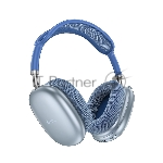 Беспроводные/проводные наушники Hoco W55 небесно-голубой, накладные, Bluetooth + проводной