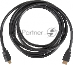 Кабель соединительный аудио-видео HDMI (m)/HDMI (m) 3м. феррит.кольца позолоченные контакты черный (NO NAME)