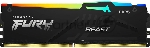Оперативная память Kingston Fury Beast Black, DDR5, 32Gb (1x32 GB), 5200 MHz, CL40, радиатор, RGB, черный