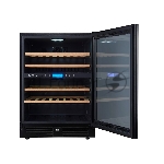 Винный шкаф встраиваемый Cellar Private CP043-2TBH чёрный, 129 л, 2 отсека, 43 бут., вид 3