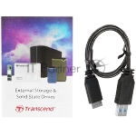 Внешний HDD 2.5" Transcend StoreJet 25M3, 4TB, USB 3.2 Gen 1 Type-A, 5400 rpm, серый, вид 9