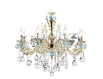 Светильник Ambrella light TR4926/8 GD/WH/CL золото/белый/прозрачный E14*8 max 40W D740*630