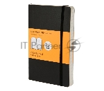 Блокнот Moleskine CLASSIC SOFT QP611 Pocket 90x140 мм, 192 страниц, линейка, мягкая обложка, черный