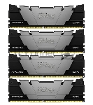Оперативная память Kingston Fury Renegade, DDR4, 32Gb (4x8GB), 3200MHz, CL16, DIMM, с радиатором, черный