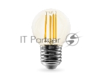 Лампа светодиодная 451524 Filament LED G45 15W E27 4000K 220-240V