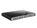 Коммутатор D-Link DGS-3130-54PS/B2A, 48×1 Гбит/с + 2×10 Гбит/с Base-T + 4×10 Гбит/с SFP+, управляемый