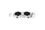 Плита настольная электрическая Blackton Bt HP217W белый, 2 кВт, ТЭН, конфорки - 2, эмаль, поворотные переключатели