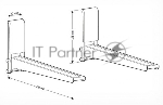 Кронштейн для СВЧ Holder MWS-2005 серебристый макс.40кг настенный фиксированный