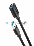 Кабель удлинительный USB3.0 Am-Af 1.8m Telecom черный (TUS708-1.8M)