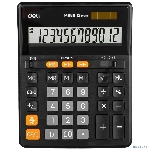 Калькулятор настольный Deli EM888 черный 12-разр.