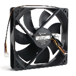 Вентилятор Gembird D12025HM-3 черный 120мм 2000rpm 30db 3-pin