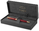 Ручка шариковая Parker Sonnet Core K539 (CW1931476) LaqRed GT M, черные чернила, подарочная коробка