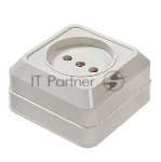 Розетка 1-м BOLLETO накл. 7022 белый ASD/IN HOME 4680005959785