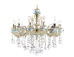 Светильник Ambrella light TR4929/12 GD/WH/CL золото/белый/прозрачный E14*12 max 40W D910*680