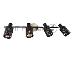 Светильник Ambrella light TR8670/4 BK/SB чёрный/бронза E14/4 max 60W 760*100*190