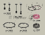 Светильник Ambrella light XR92221200/16 SBK/PI/BK черный песок/розовый/тонированный GX53