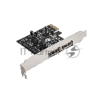 Контроллер ExeGate EXE-501 PCI-E 2.0, SATA3 6Gb/s, 2 int+2 ext (OEM)