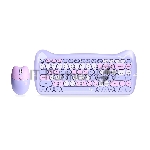 Комплект клавиатура+мышь Smartbuy 668396AG-KT беспроводной, USB, 1600 DPI, сиреневый/фиолетовый