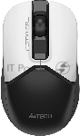 Мышь беспроводная A4Tech Fstyler FG12 белый/черный, 1200 dpi, радиоканал, USB, кнопки - 3