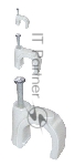 Скоба креп. круглая R8 (уп.100шт) ИЭК USK11-08-100