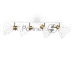 Светильник Ambrella light TR8603/4 WH/GD белый/золото E27*4 max 40W 465*154*230
