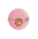 Наушники TWS ViBE BT 0100 "Teddy" розовый, вкладыши, Bluetooth, сенсорное управление, до 4 ч