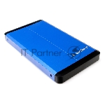 Внешний корпус 2.5"" Gembird EE2-U3S-2-B, синий, USB 3.0, SATA, металл