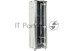 Напольный шкаф Rexant RAL 7035 19" 22U 600×600×1164 (ШxГxВ), дверь стекло, металлическая задняя дверь, боковые съемные стенки