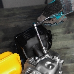 Набор торцевых головок Gross, трещотка 120 зубьев, 12 предметов, 1/4", CrV