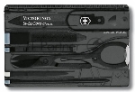Швейцарская карта Victorinox SwissCard Classic (0.7133.T3) черный полупрозрачный коробка подарочная