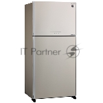 Холодильник Sharp SJ-XG60PMBE бежевый двухкамерный 422/178 л морозилка сверху, No Frost