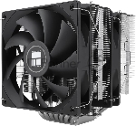 Кулер для процессора Thermalright Phantom Spirit 120 SE черный (4-pin PWM, 154mm, Ni/Cu, 7x6mm, 2x120мм, 66.17CFM, 25.6dBA, 1500RPM, S: 1200, 1700, 1851, 115X, AM4, AM5, silver, black)