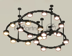 Светильник Ambrella light XR92222100/22 SBK/PPG/PYG черный песок/золото розовое полированное/золото желтое полированное GX53