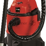 Строительный пылесос Einhell TC-VC 1825 (2342430) красный, 1250 Вт, уборка сухая/влажная, пылесборник мешок/контейнер, 25 л, вид 8