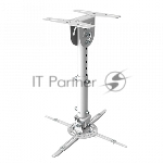 Кронштейн Wize WPA-W белый {Потолочные, Макс. крепежное расстояние 260х260, макс. вес нагрузки 12 кг, Наклон,поворот °+/-15, расстояние от стены/ потолка 35-46 см}