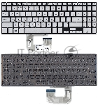 Клавиатура для ноутбука Asus  UX561UA Q505UA серебристая без рамки, с подсветкой