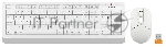 Комплект клавиатура+мышь A4Tech FStyler FG1012 беспроводной, USB, 1200 DPI, белый