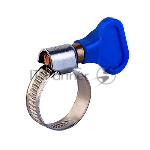 Хомут червячный Rexant 12-20/9-0,7 мм, с ключом, нержавеющая сталь W2, (50 шт/уп)