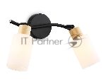 Светильник Ambrella light TR8721/2 BK/WD черный/дерево E14/2 max 60W 380*100*210