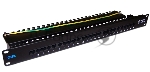 Патч-панель телефонная, 19", 1U, 25 портов RJ-45