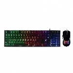 Комплект клавиатура+мышь Smartbuy Rush B18 проводной, USB, 7200 DPI, чёрный
