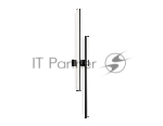 Настенный светодиодный светильник Ambrella light FL6162 BK черный 28W 3000K-6400K 810*120*65
