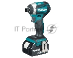 Гайковерт аккумуляторный MAKITA DTD154RFEб\щет 18в 2х3ачli-ion 0-1100\2100\3600об\м 6-ти гр1\4''