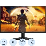 Монитор 27" AOC Q27G42ZE Fast IPS 2560x1440, 240 Гц, 0.3 мс, 16:9, 300 кд/м², HDMI 2.0, DP 1.4, 3.5 Jack, Adaptive-Sync, HDR10, черный