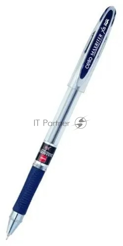 Ручка шариковая Cello MAXRITER XS, d=0.7мм, сменный стержень, линия 0.5мм, резиновая манжета, чернила пониженной вязкости, синий