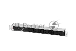 Аксессуар ЦМО Блок розеток Rem-10 без шнура с инд., 10 IEC 60320 C13, вход IEC 60320 C14, 10A, алюм., 19" (R-10-10C13-I-440-Z)